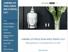 Tablet Screenshot of americanwellnesssolutions.com